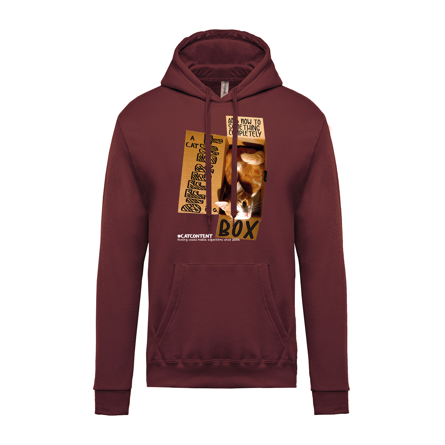 Hoodie »Cat in a box«        