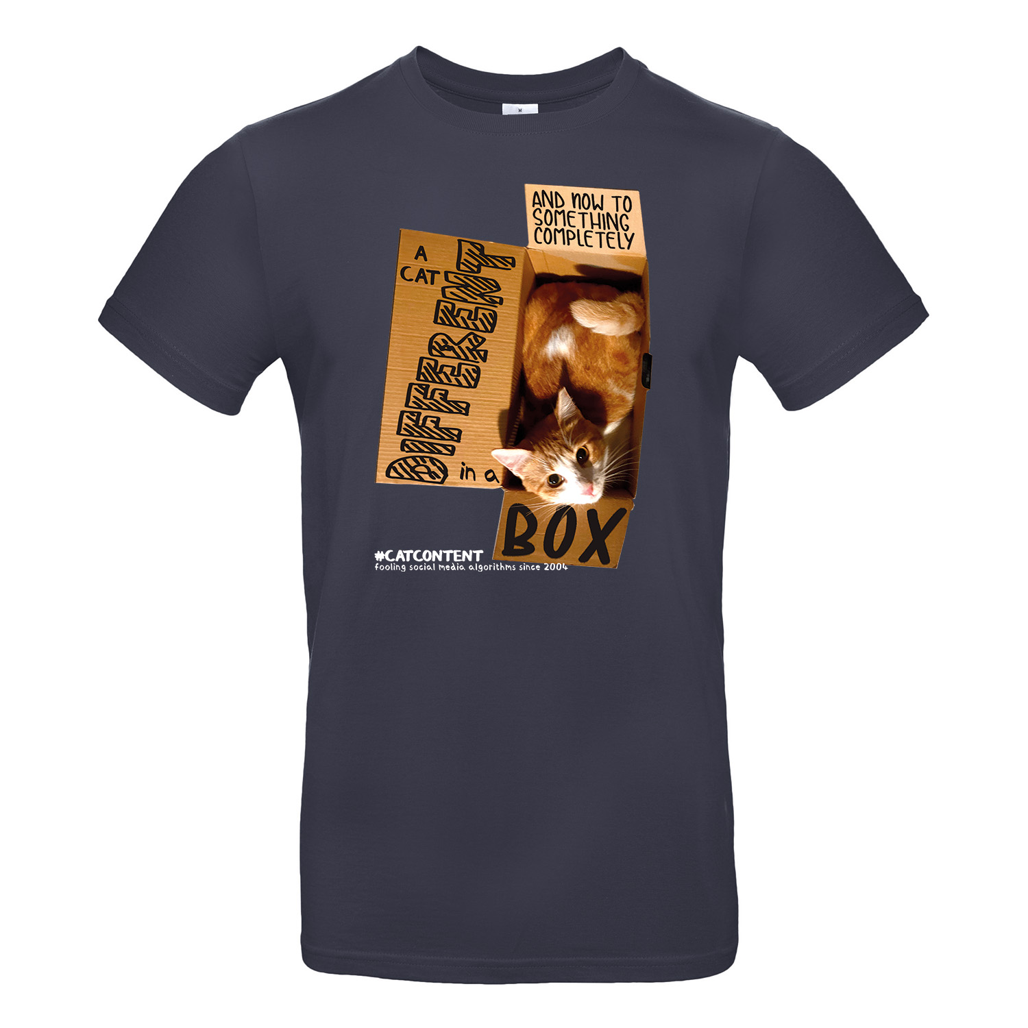T-Shirt »Cat in a box«     
